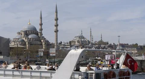 Ferry in the Bosphorus Bay Stock Photos