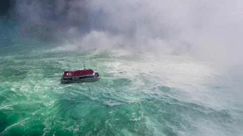 Ferry braving the currents of the Niagara River.4K 動画素材 156522406