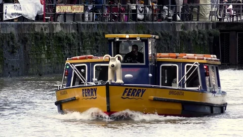 Ferry the Brigantia Vídeo Stock 121426724