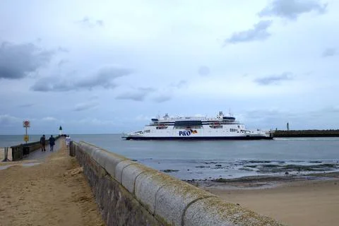 Ferry from Calais to Dover Stock Photos