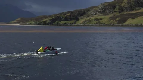 Ferry to Cape Wrath Stock Footage 158161036