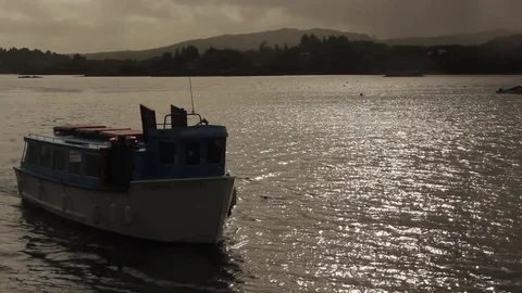 Ferry coming in Stock Footage 83510370