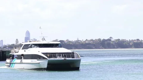 Ferry coming in the port Stock Footage 237890367