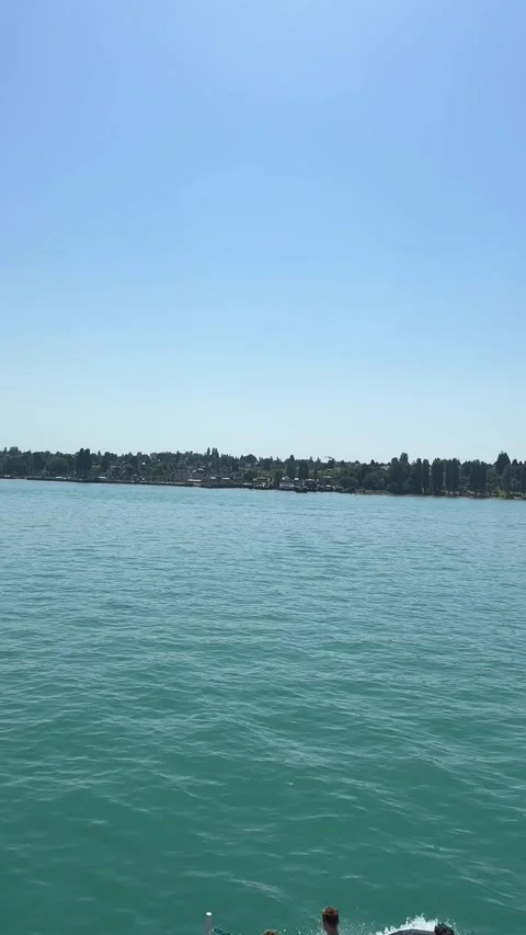 Ferry Crossing Between Konstanz and Meersburg on Lake Constance Stock Footage 337375369