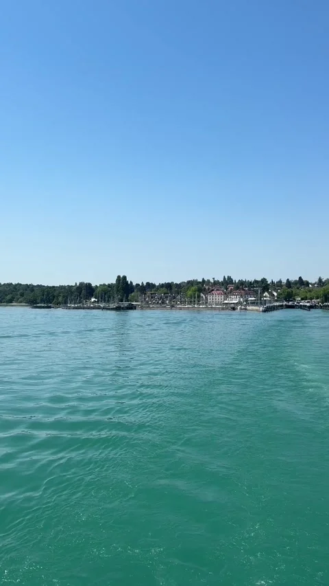 Ferry Crossing Between Konstanz and Meersburg on Lake Constance Stock Footage 337375396