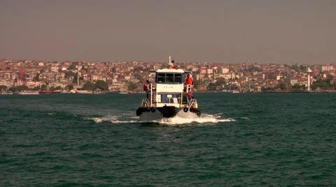 Ferry Crossing Bosphorus Stock Footage 48237655