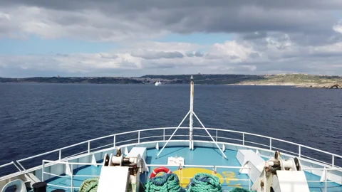 Ferry Crossing Time-lapse Stock Footage 247285260