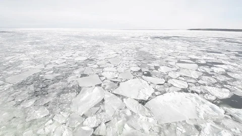 Ferry crushing ice Video stock 87306387