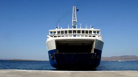 Ferry departure Stock Footage 122158837
