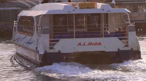Ferry Docking - Close up Stock Footage
