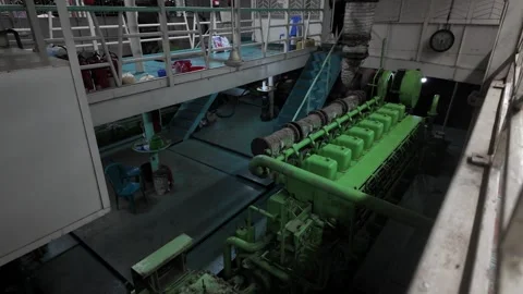 Ferry engine room, Dhaka Division, Dhaka, Bangladesh Video stock 281697378