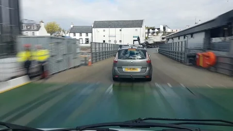 Ferry exit lapse 002 Video stock 91686504