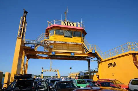 Ferry of Faro Stock Photos