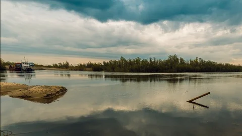 On the ferry Stock Footage 93380698