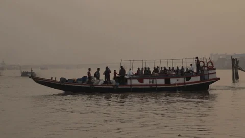 Ferry Stock Footage 129432944