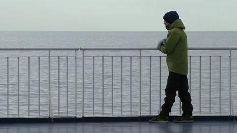 Ferry Front Nortatlantic 2 Stock Footage 129880199