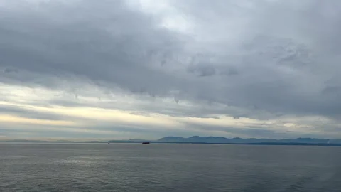 Ferry Georgia Strait 2 Stock Footage 289560402