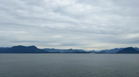 Ferry Georgia Strait 3 Stock Footage 289560716