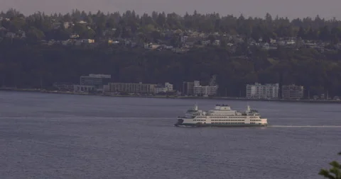 Ferry in harbor Stock Footage 165264049