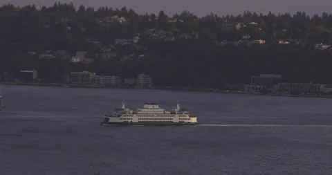 Ferry in harbor Stock Footage 165264719