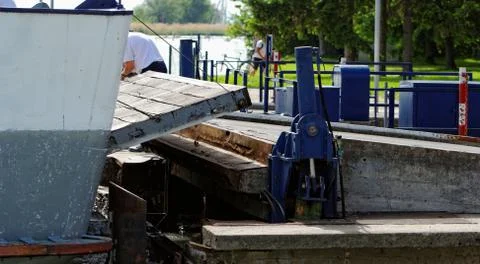 Ferry in the harbor Stock Photos