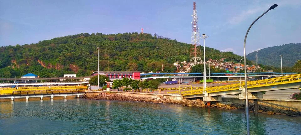 Ferry harbour Stock Photos