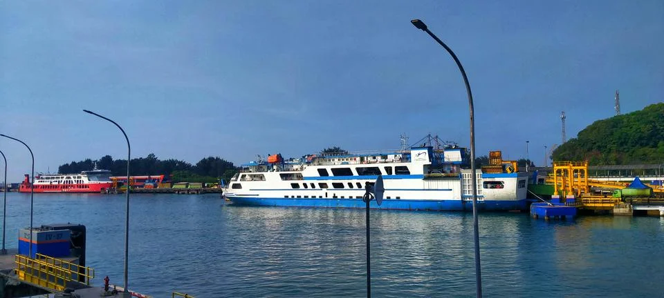 Ferry harbour Stock Photos