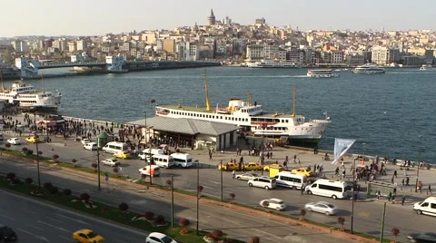 Ferry in Istanbul, Turkey Vídeos de archivo 40415619
