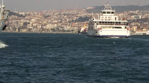 Ferry in Istanbul, Turkey Vídeos de archivo 40415711