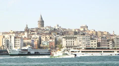 Ferry in Istanbul, Turkey Vídeos de archivo 40415714