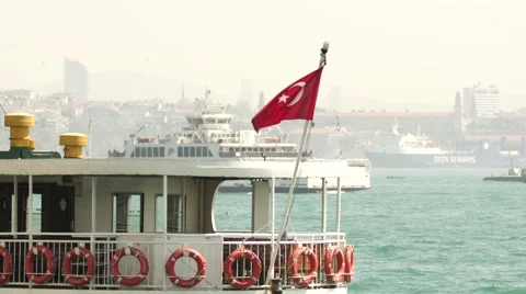Ferry in Istanbul, Turkey Vídeos de archivo 40415845