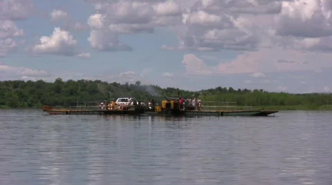 Ferry on lake Stock Footage 279028