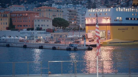 Ferry landing Stock Footage 93743370