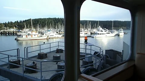 Ferry Launch &amp; Dock 11 Stock Footage 32401240