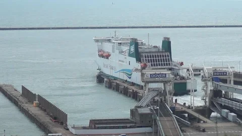 Ferry leaving Dover Video stock 247509308