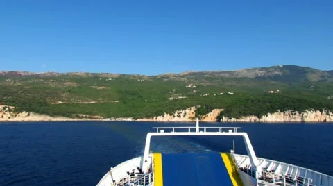 Ferry leaving harbour Stock Footage 59101466