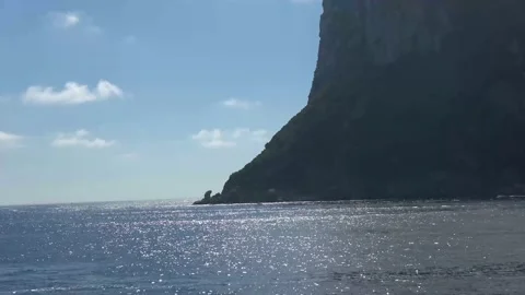 Ferry leaving an island Stock Footage 149896414