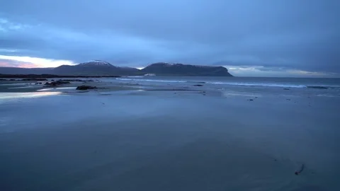 Ferry leaving Orkney going past Hoy in 4k Stock Footage 298548665