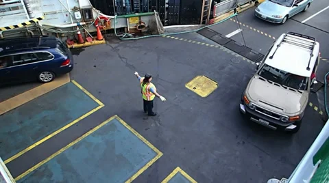 Ferry Loading 1 Stock Footage 32261170
