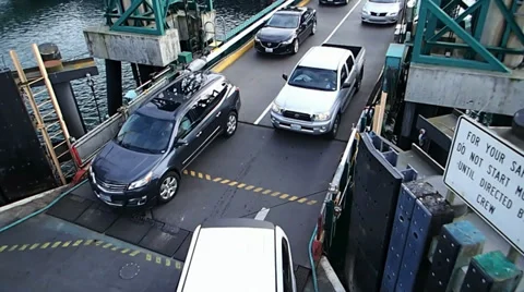 Ferry Loading 4 Stock Footage 32262389