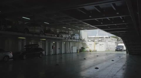 Ferry loading - inside view - Croatia, Split Stock Footage 67298957