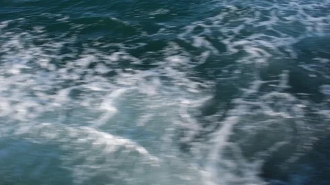 Ferry making waves,close up footage Stock Footage 106903551