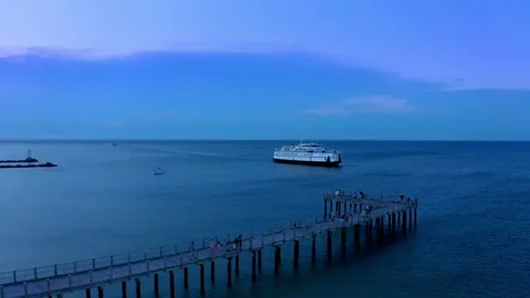 Ferry On Martha's Vineyard Vidéo 195828432