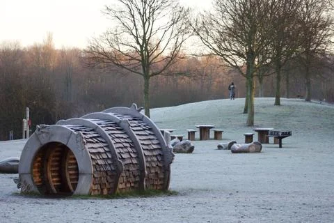 Ferry Meadows Winter Stock-Fotos