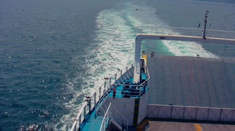Ferry Moving 1 Stock Footage 503191