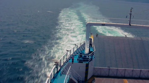 Ferry Moving  1 Timelapse Video stock 503199