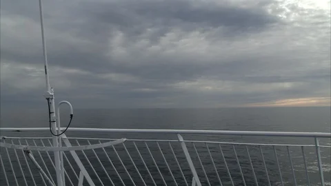 Ferry Northatlantic Stock Footage 129880280