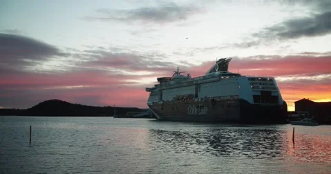 Ferry in Oslo Stock Footage 143163345