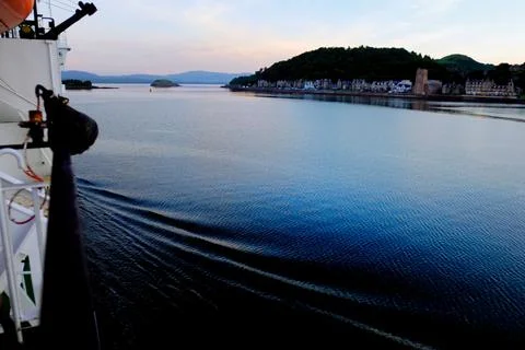 Ferry outside Oban Stock Photos