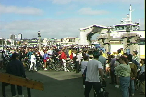 Ferry Passengers-ws Stock-Footage 817536